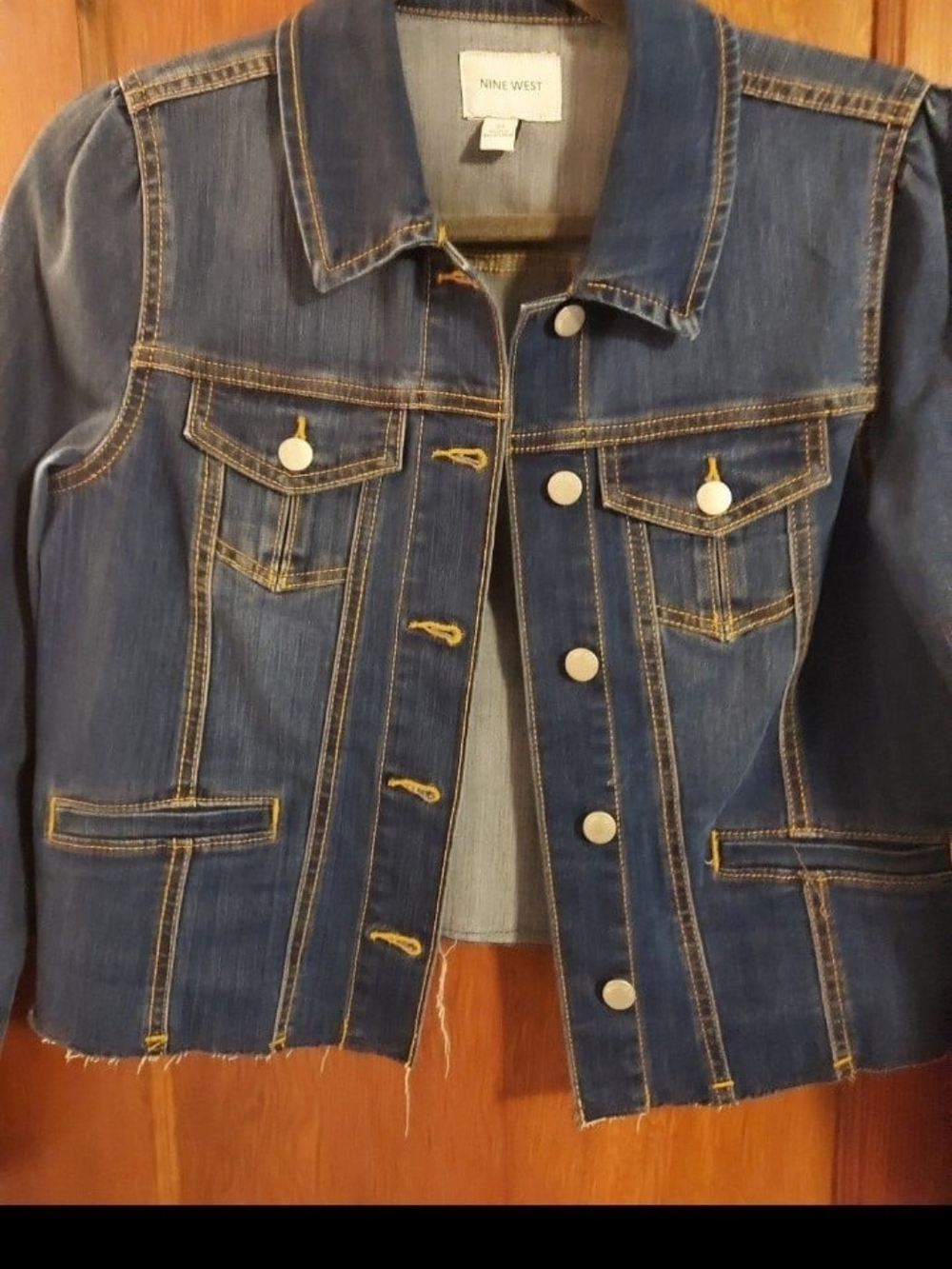 Nine West Women's Dark Blue Denim Jacket